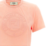 T-shirt cropped con logo<BR/> FS9715 ASNIF1RX7 FENDI 