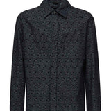 Giacca in denim FF Jacquard FW1321 AUX4F0BUZ FENDI 