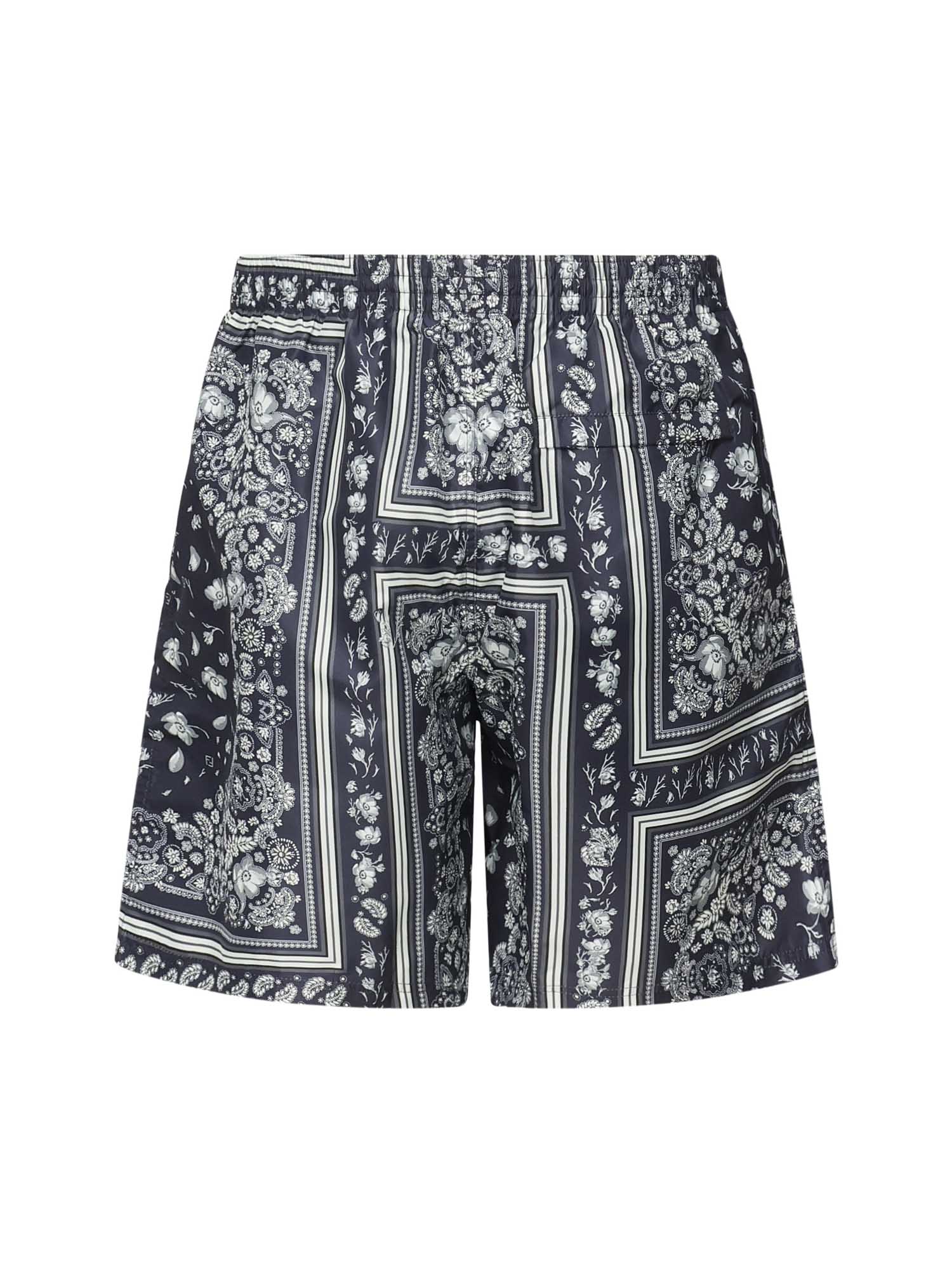 Boxer Mare in nylon stampato FXB134 AV6AF0U6K FENDI 