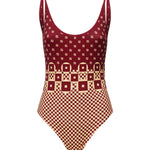 Costume intero con stampa micro patchwork FXBA53 AT8TF1MVR FENDI 