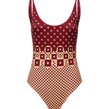 Costume intero con stampa micro patchwork FXBA53 AT8TF1MVR FENDI 