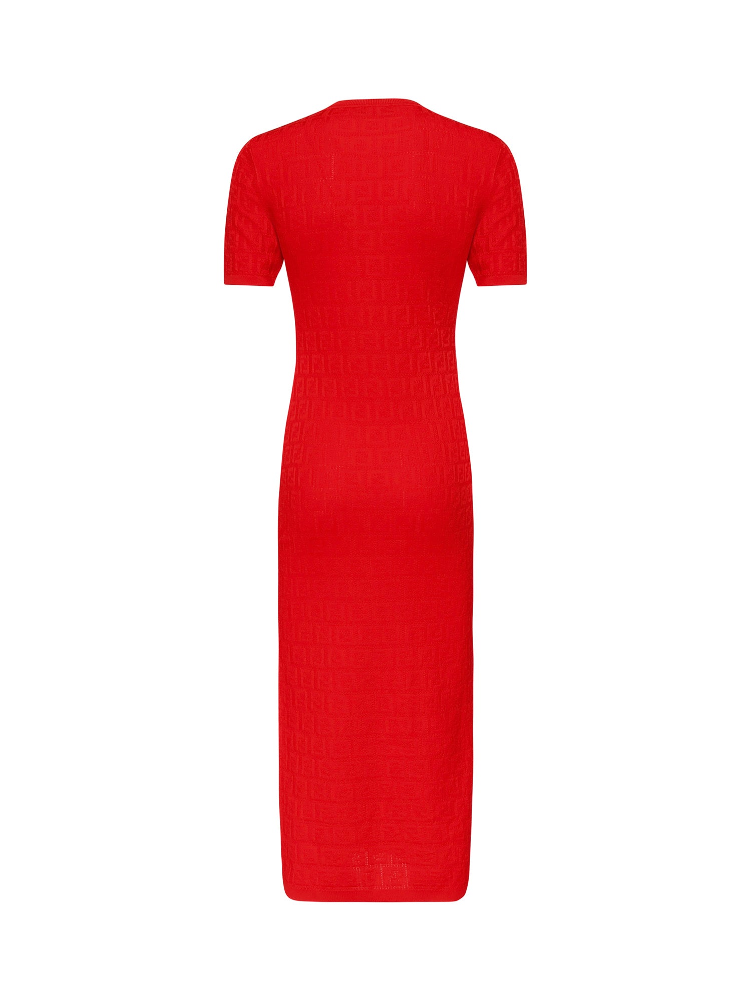 Abito in cotone e viscosa FF jacquard FZDD59 AUZRF1SAX FENDI 