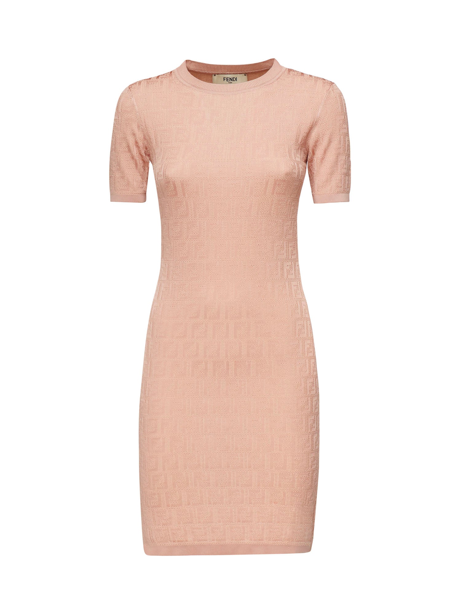 Abito in cotone FF jacquard FZDD61 AUZRF1SAU FENDI 
