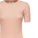 Abito in cotone FF jacquard FZDD61 AUZRF1SAU FENDI 