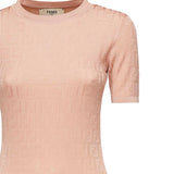 Abito in cotone FF jacquard FZDD61 AUZRF1SAU FENDI 