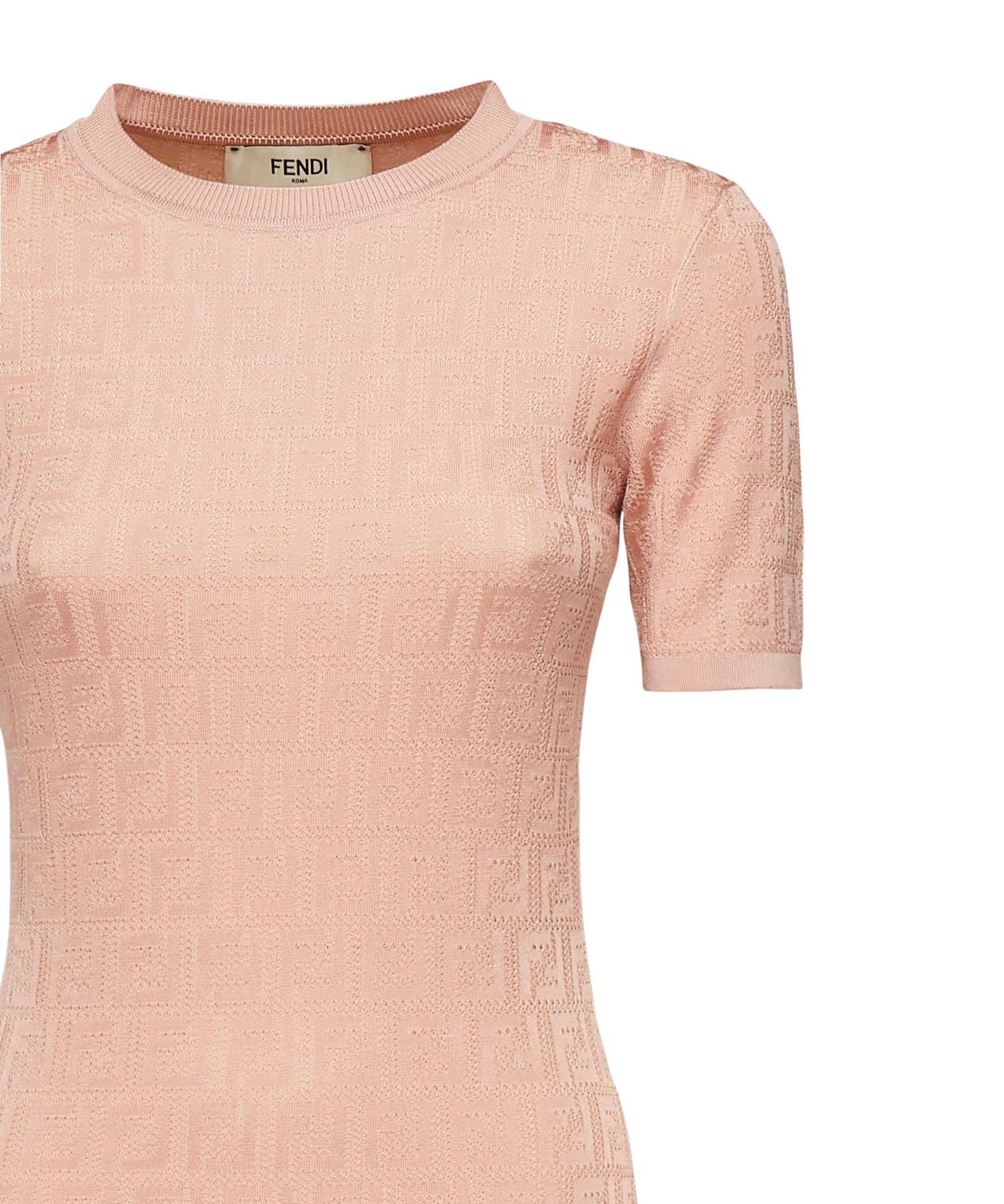 Abito in cotone FF jacquard FZDD61 AUZRF1SAU FENDI 
