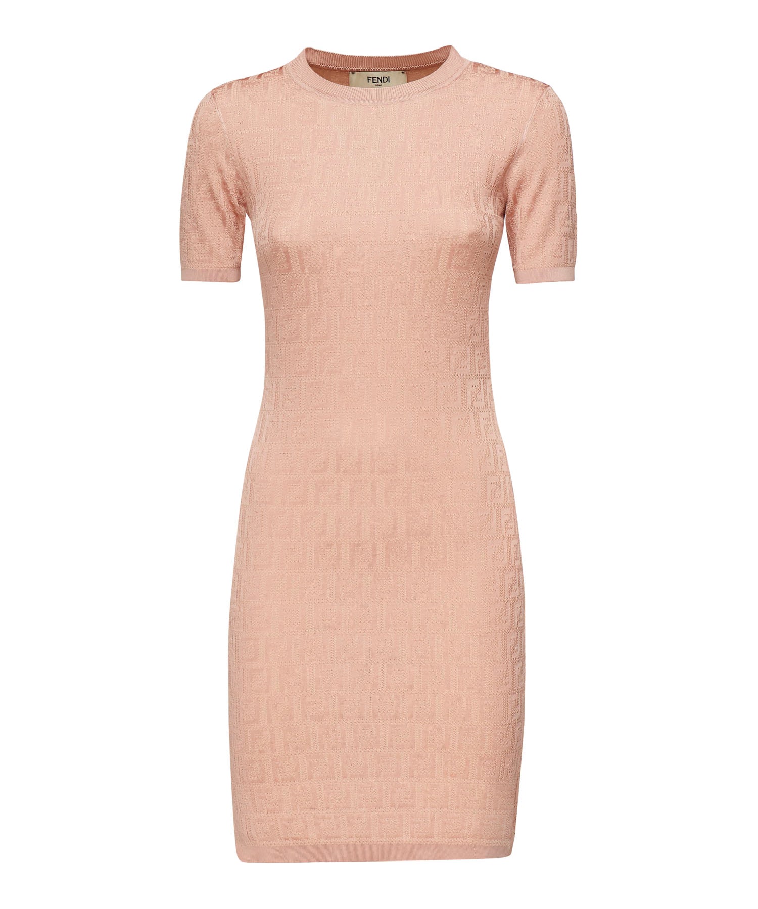Abito in cotone FF jacquard FZDD61 AUZRF1SAU FENDI 