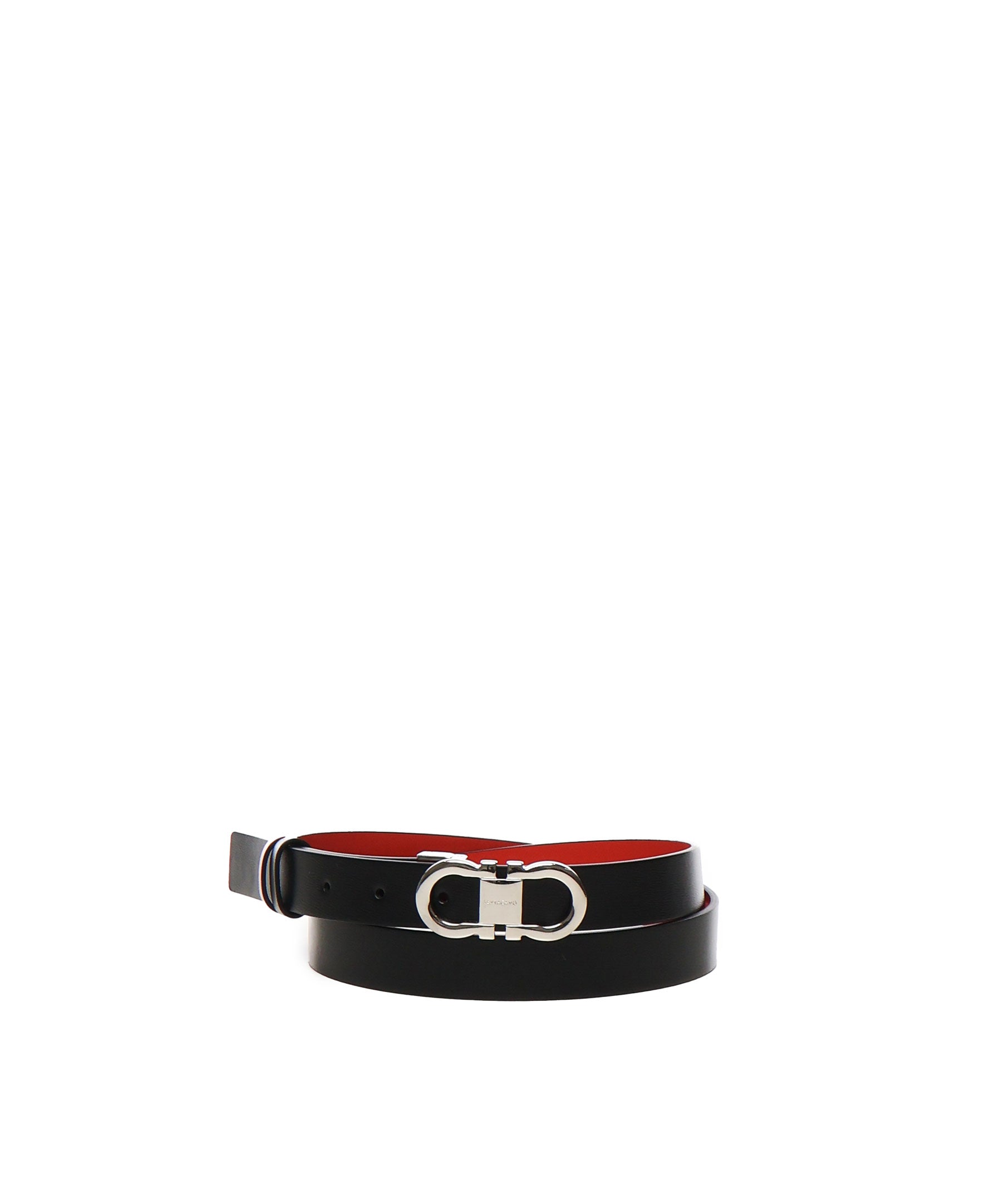 Cintura regolabile e reversibile Gancini<BR/> 230294 781813013 FERRAGAMO 