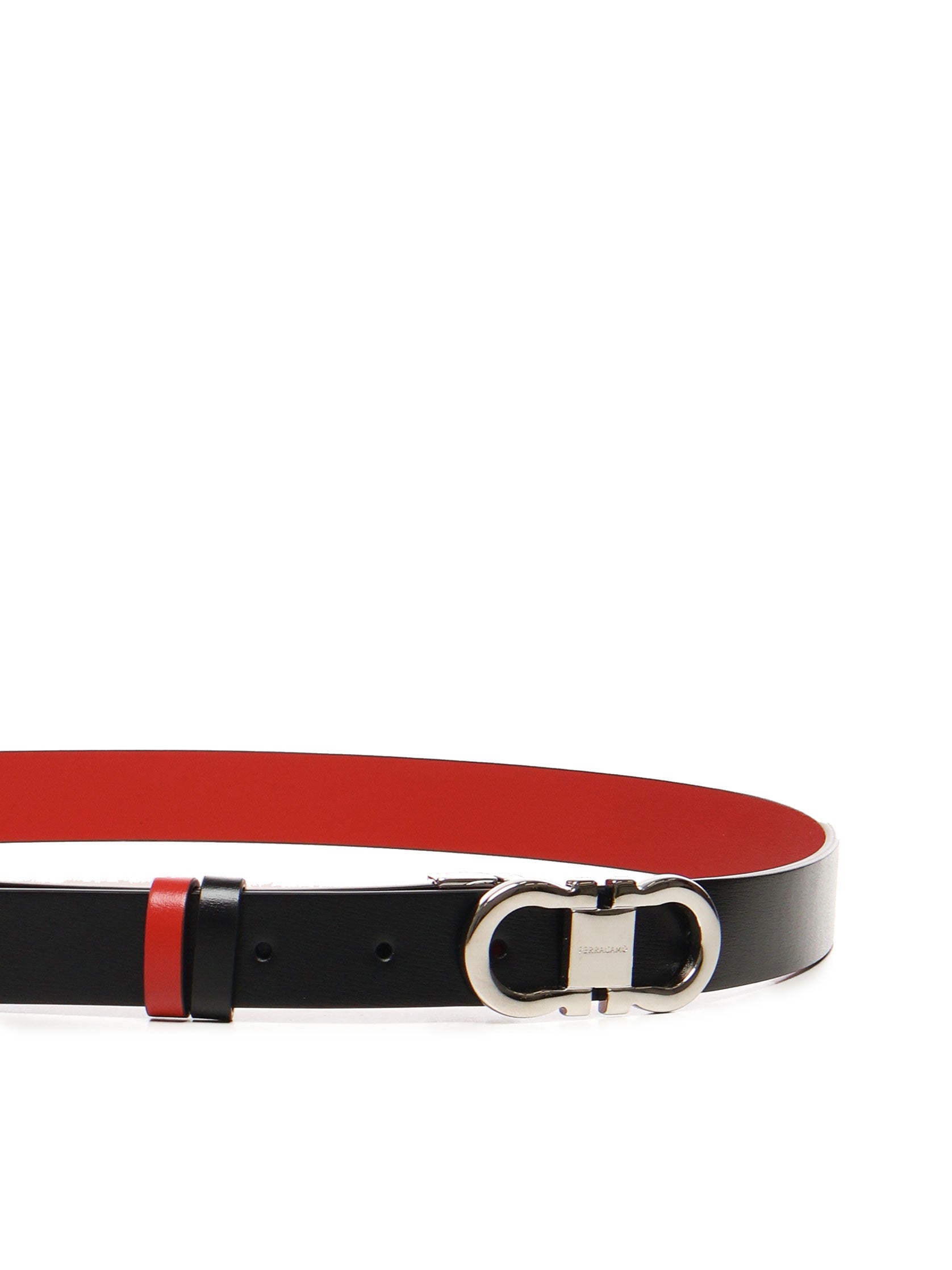 Cintura regolabile e reversibile Gancini<BR/> 230294 781813013 FERRAGAMO 