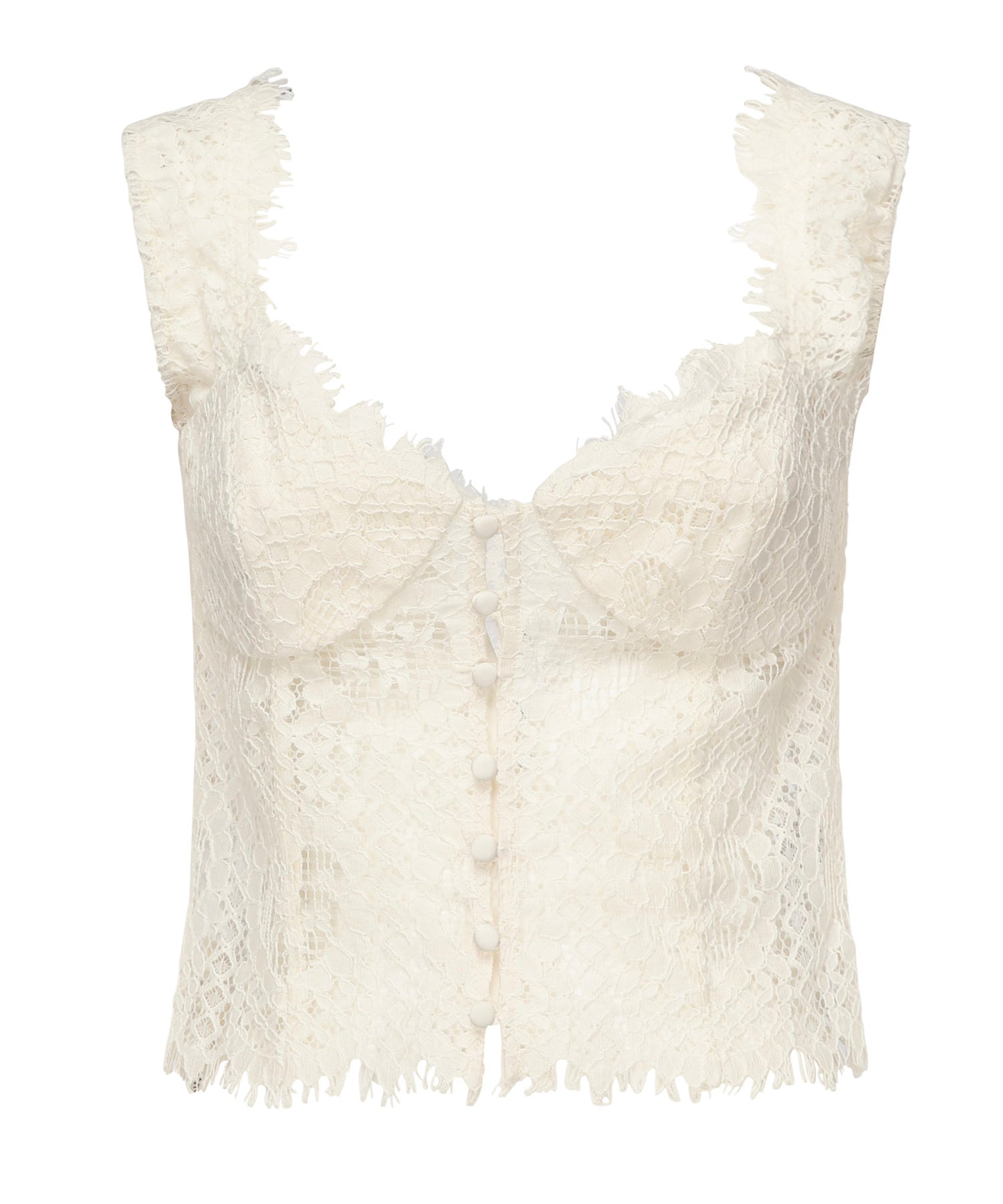 Top in pizzo Waverly CT2242 CREAM FOR LOVE & LEMONS 