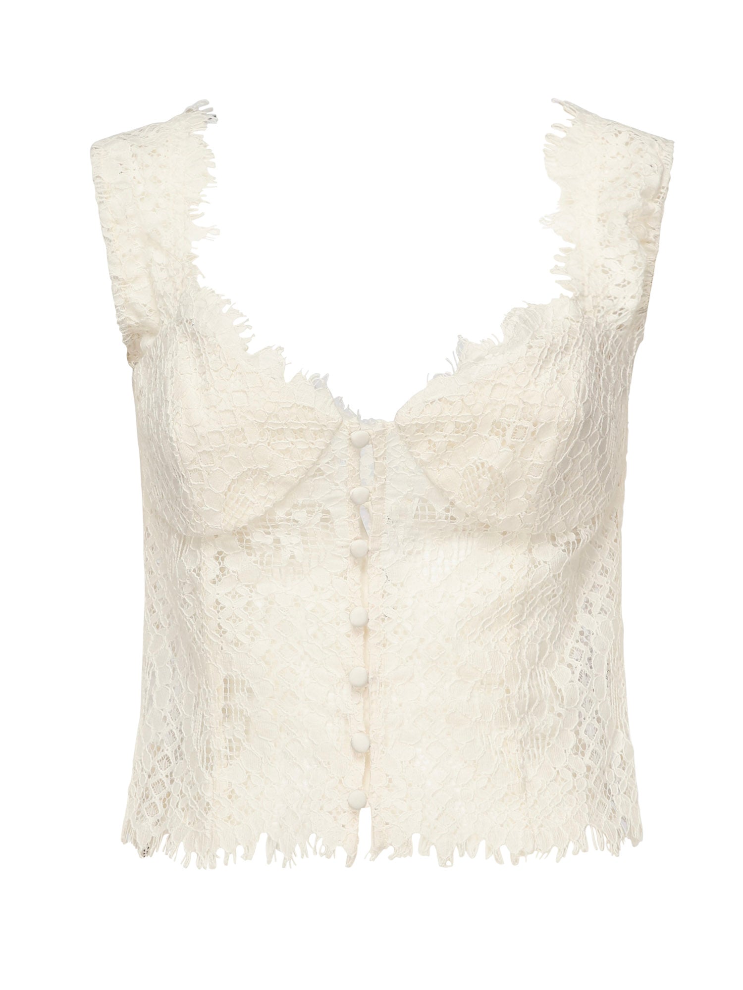Top in pizzo Waverly CT2242 CREAM FOR LOVE & LEMONS 