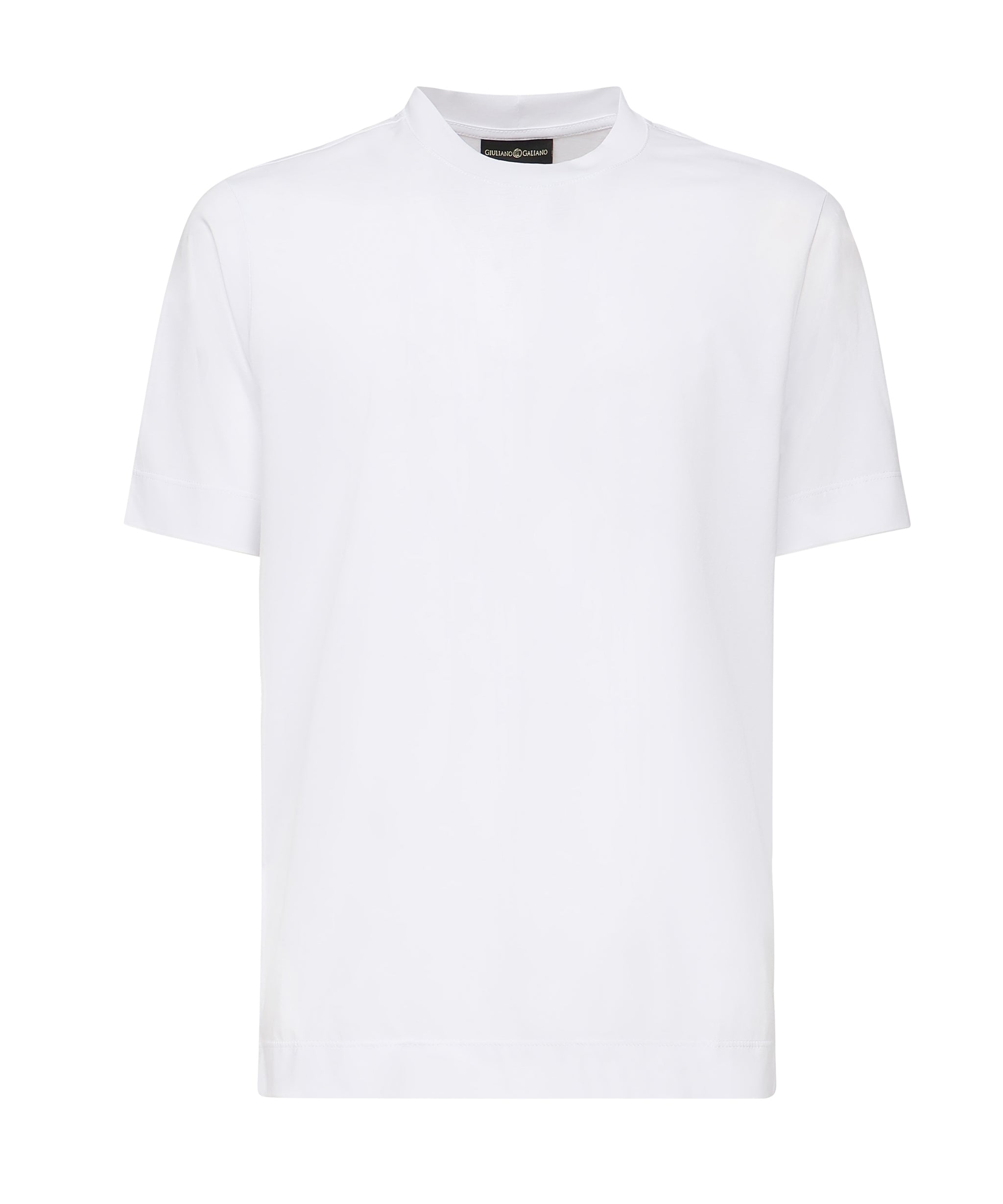 T-shirt girocollo in cotone AIGUE -BIANCO GIULIANO GALIANO 