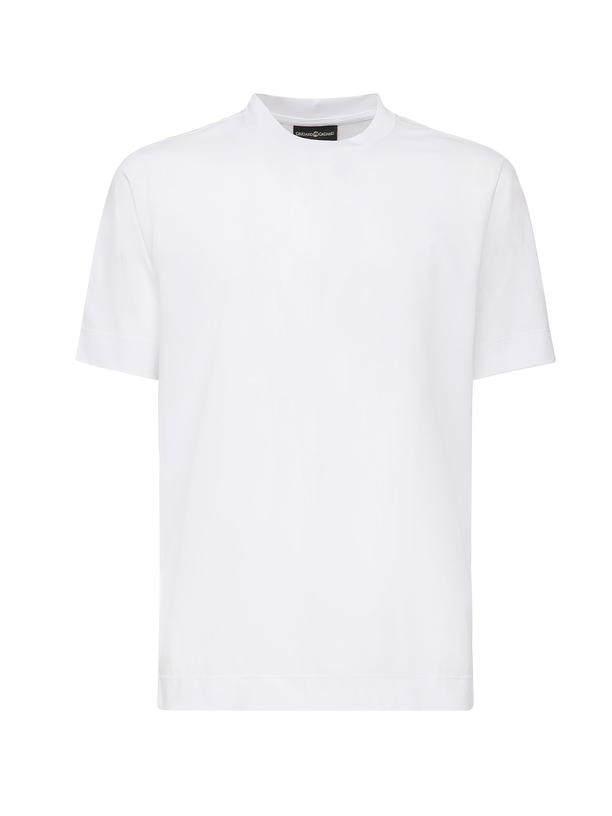 T-shirt girocollo in cotone AIGUE -BIANCO GIULIANO GALIANO 