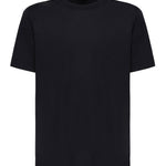 T-shirt girocollo in cotone AIGUE -BLU GIULIANO GALIANO 