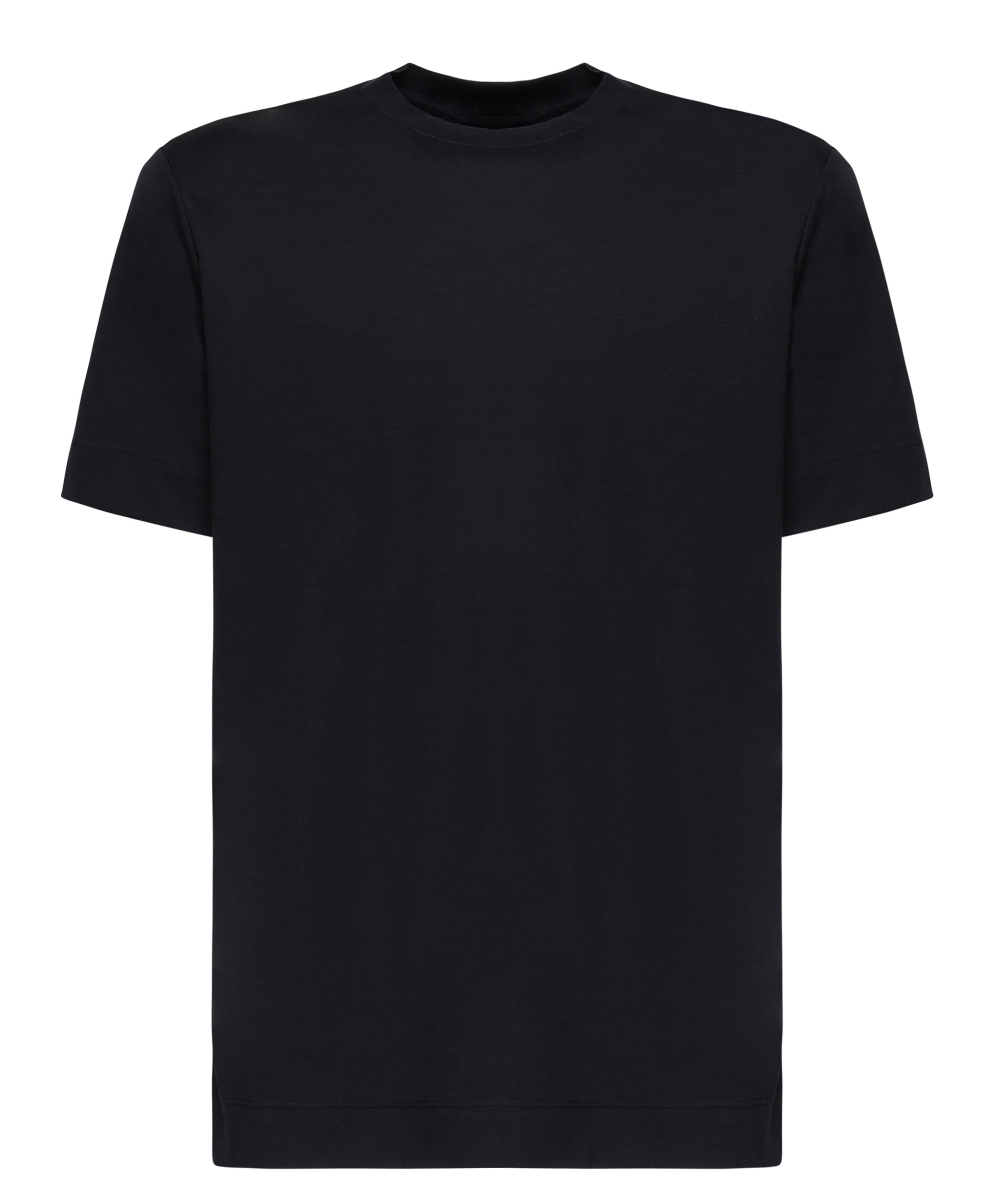 T-shirt girocollo in cotone AIGUE -BLU GIULIANO GALIANO 