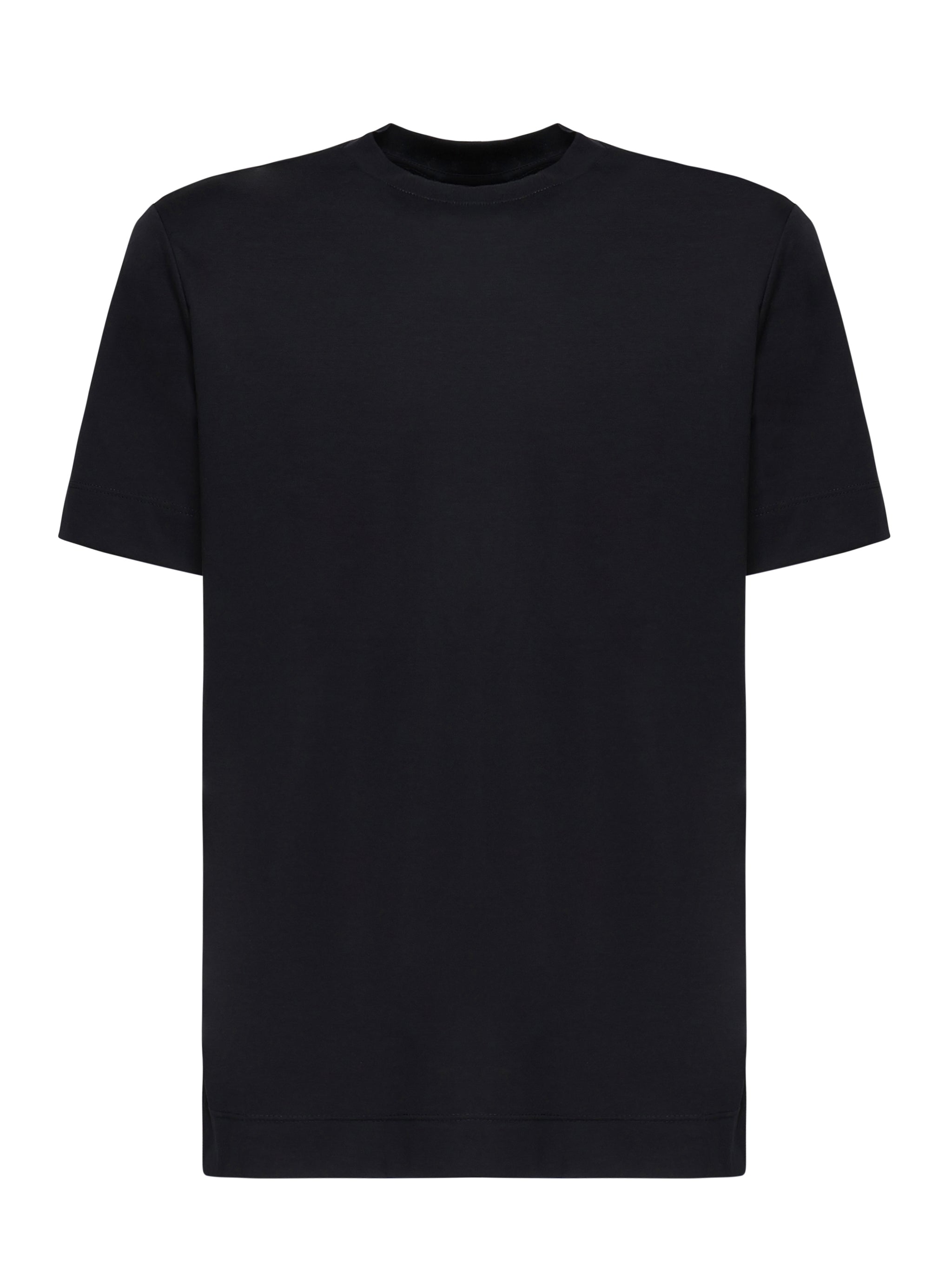T-shirt girocollo in cotone AIGUE -BLU GIULIANO GALIANO 