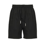 Shorts in misto lino e cotone BYRD -NERO GIULIANO GALIANO 