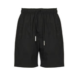 Shorts in misto lino e cotone BYRD -NERO GIULIANO GALIANO 