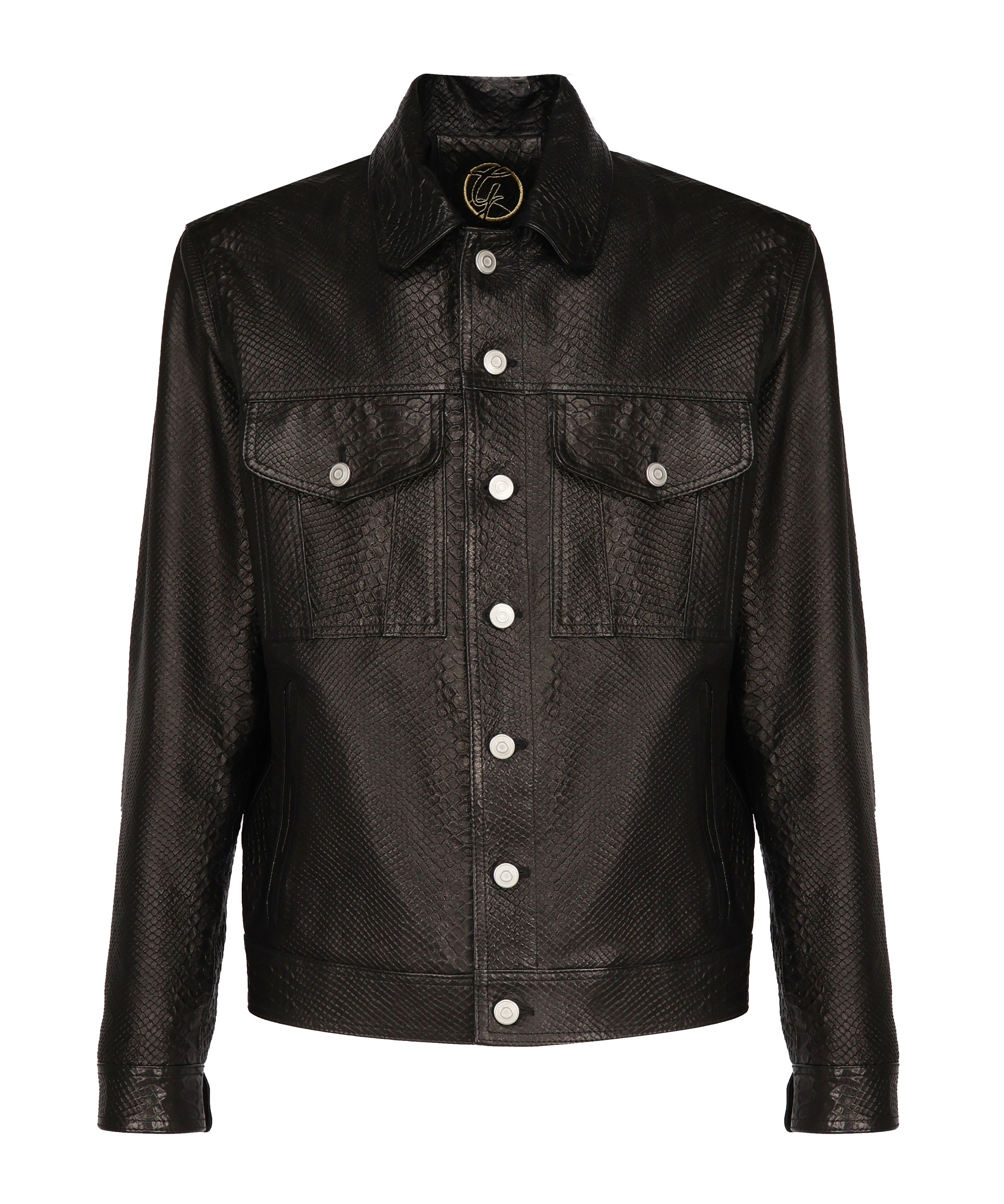 Giacca-camicia stampato pitone LONDON NSP GIULIANO GALIANO 