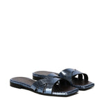 Sandali piatti Miryam<BR/> MIRYAM RETTILE JEANS GIULIANO GALIANO 