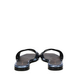 Sandali piatti Miryam<BR/> MIRYAM RETTILE JEANS GIULIANO GALIANO 