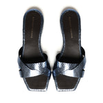 Sandali piatti Miryam<BR/> MIRYAM RETTILE JEANS GIULIANO GALIANO 