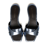 Sandali piatti Miryam<BR/> MIRYAM RETTILE JEANS GIULIANO GALIANO 