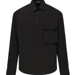 Camicia Wolf con tasca sul petto WOLF -NERO GIULIANO GALIANO 