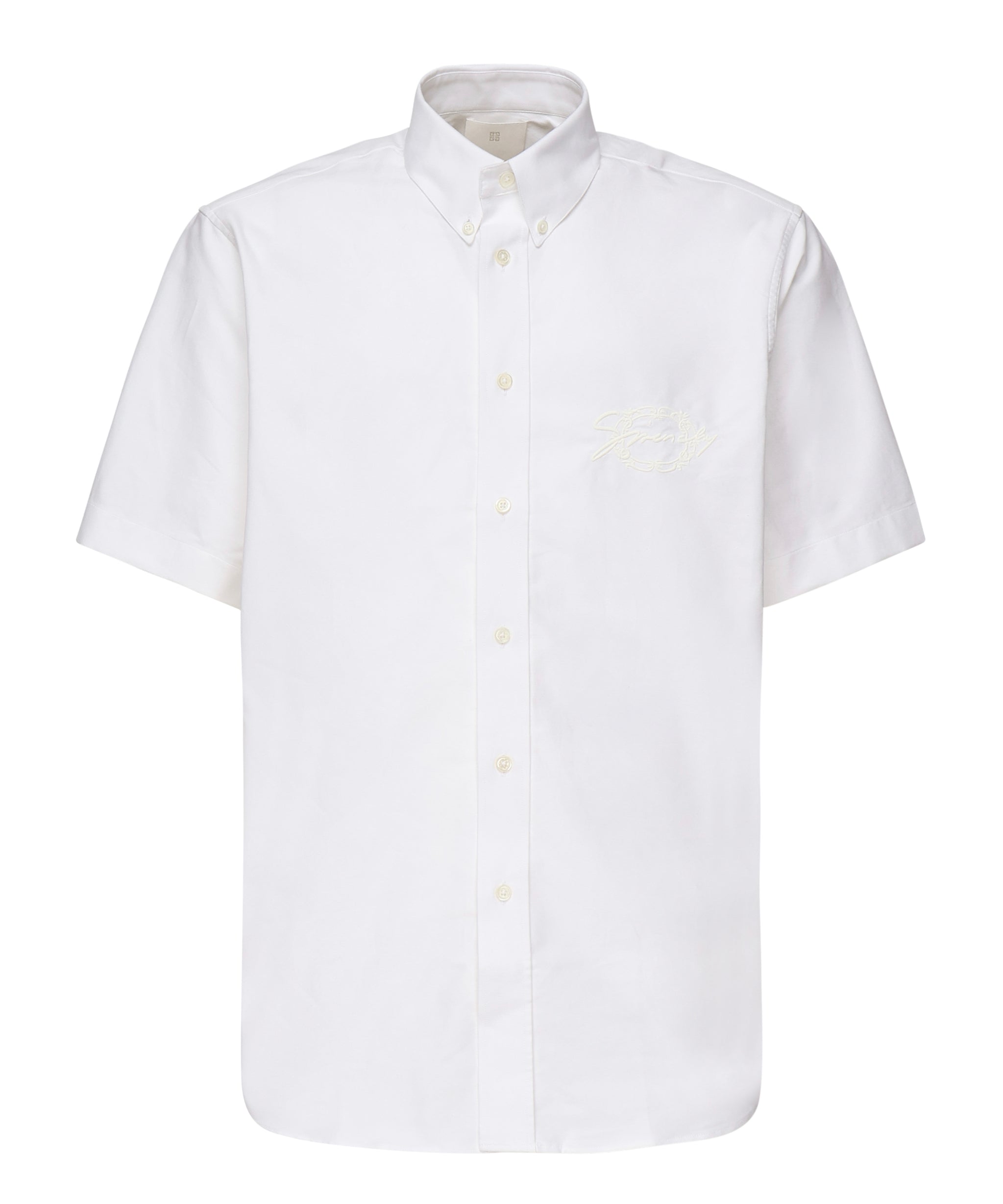 Camicia con logo ricamato BM611CG1ZF 100 GIVENCHY 