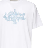 T-shirt con logo stampa frontale <BR/> BM71MG3YPL 100 GIVENCHY 
