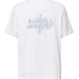 T-shirt con logo stampa frontale <BR/> BM71MG3YPL 100 GIVENCHY 