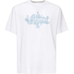 T-shirt con logo stampa frontale <BR/> BM71MG3YPL 100 GIVENCHY 