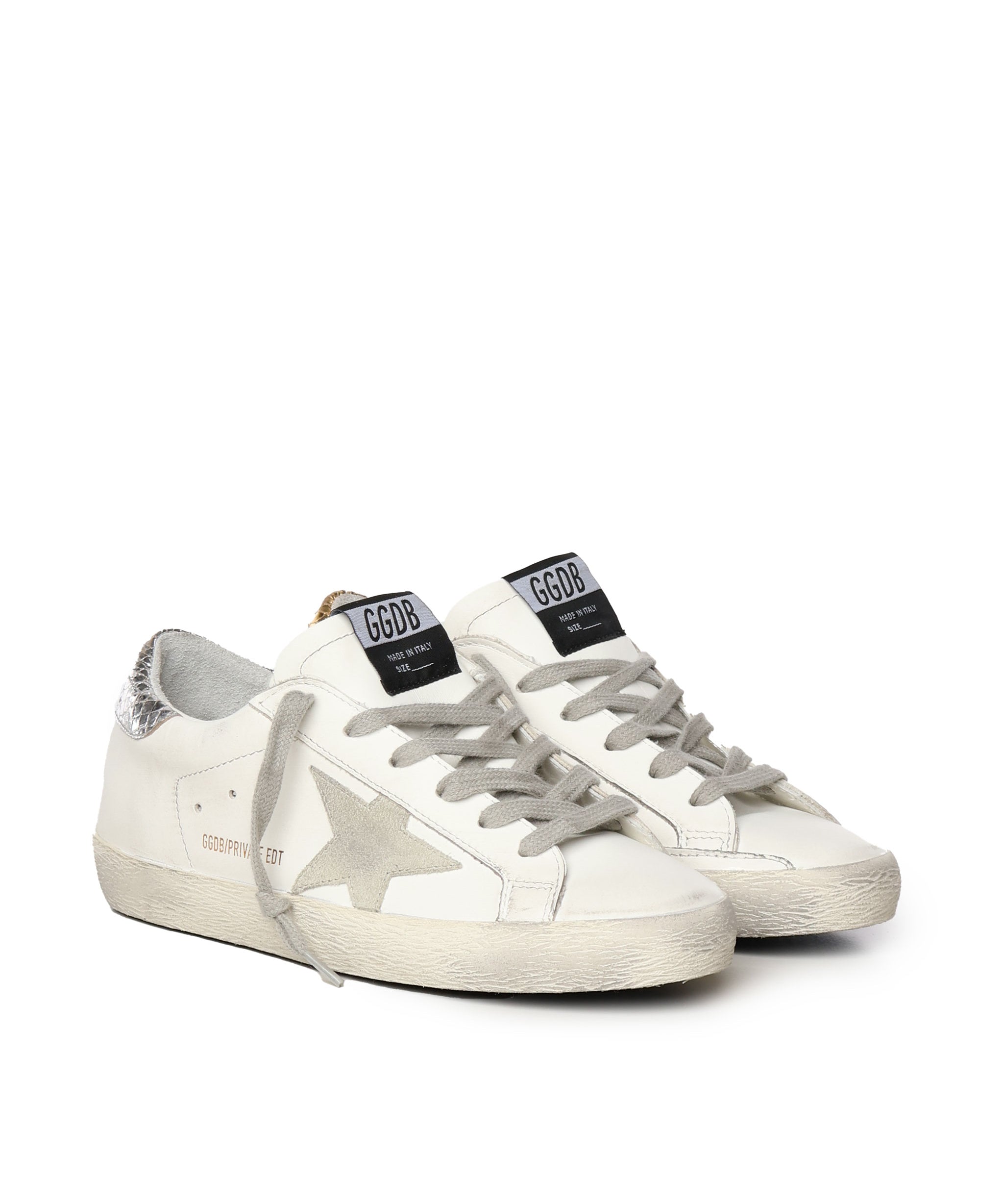 Sneakers Superstarcon effetto vissuto GWF00101 F00086110417 GOLDEN GOOSE 