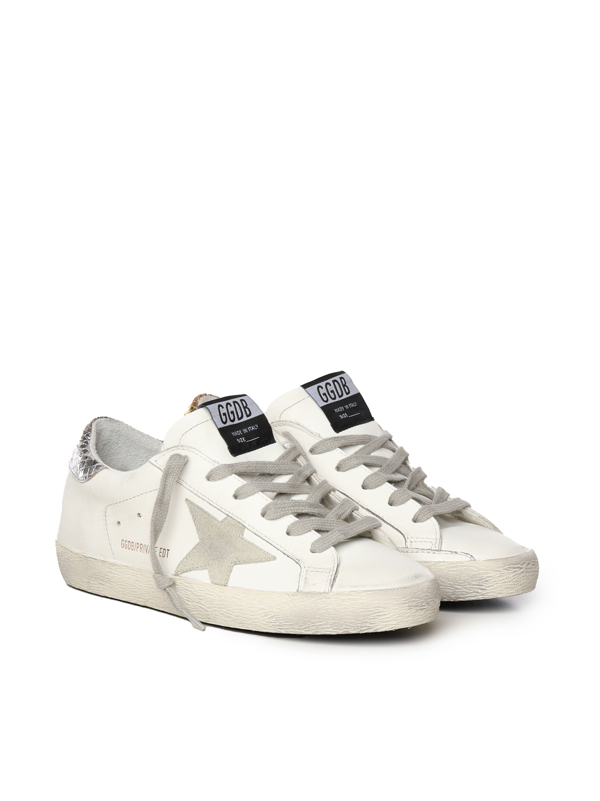 Sneakers Superstarcon effetto vissuto GWF00101 F00086110417 GOLDEN GOOSE 
