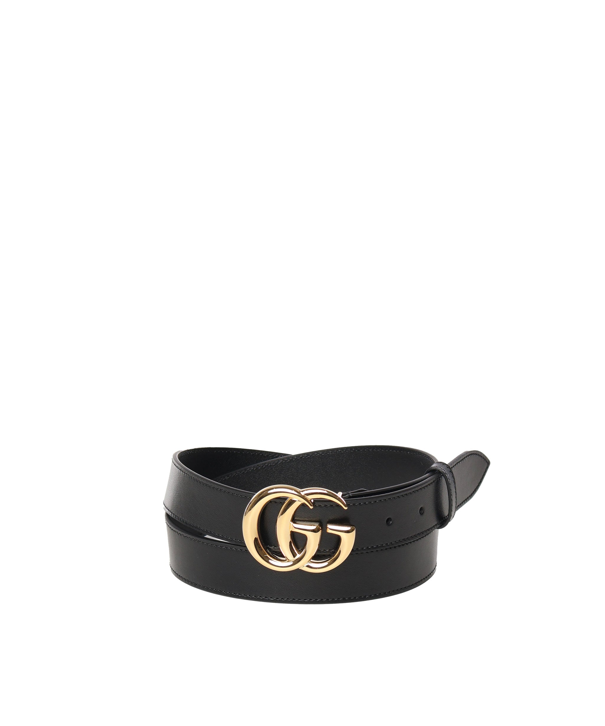Cintura in pelle GG Marmont con fibbia lucida 414516 0YA0G1000 GUCCI 