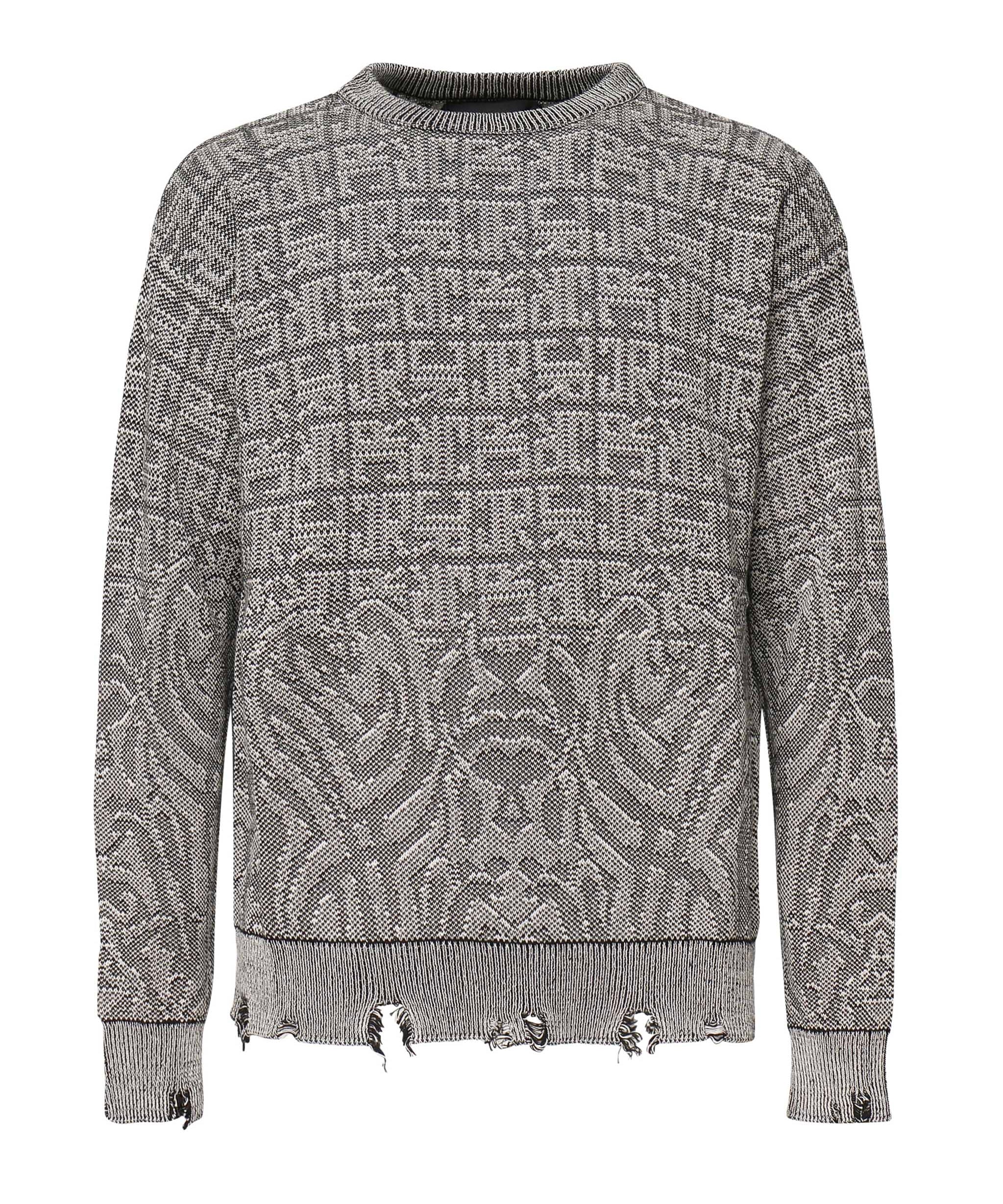 Maglione grigio con logo integrato RMP25003MA  JOHN RICHMOND 