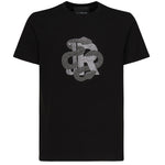 T-shirt con logo strass RMP25481TS BLACK JOHN RICHMOND 