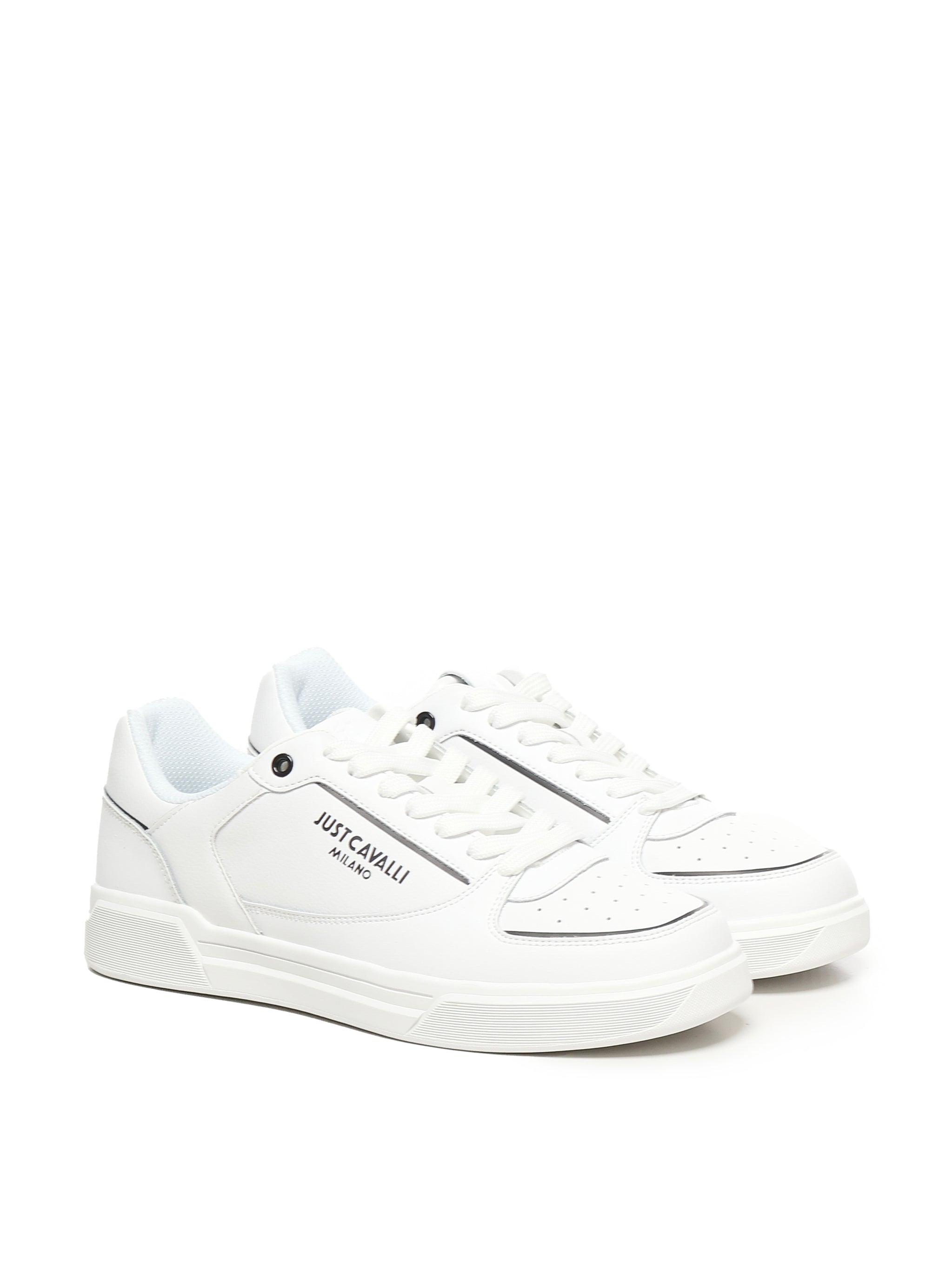Sneaker con logo in pelle 78QA3SB2 ZPA91003 JUST CAVALLI 