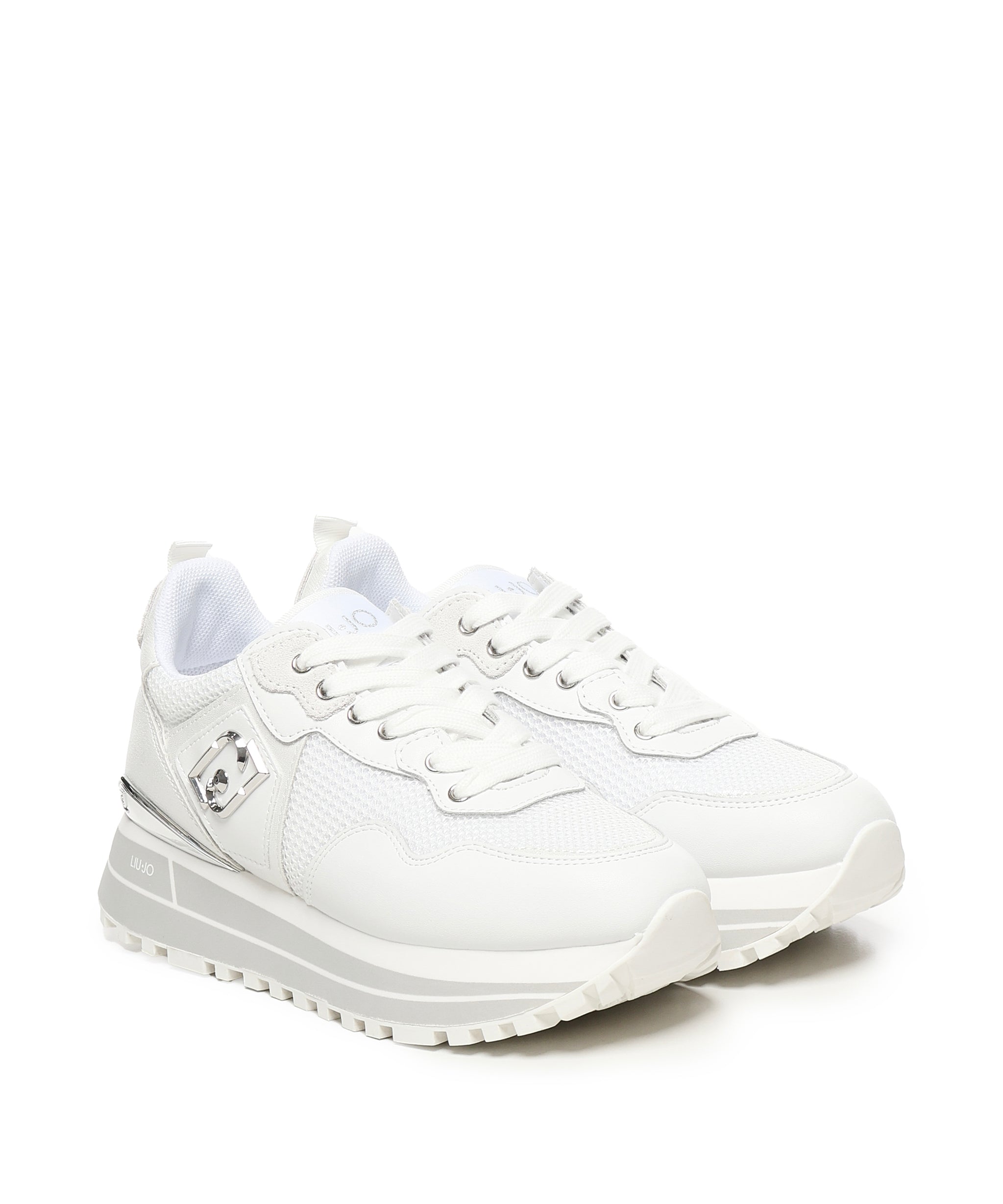 Sneakers platform in pelle e mesh BA5013PX60201111  LIU JO 