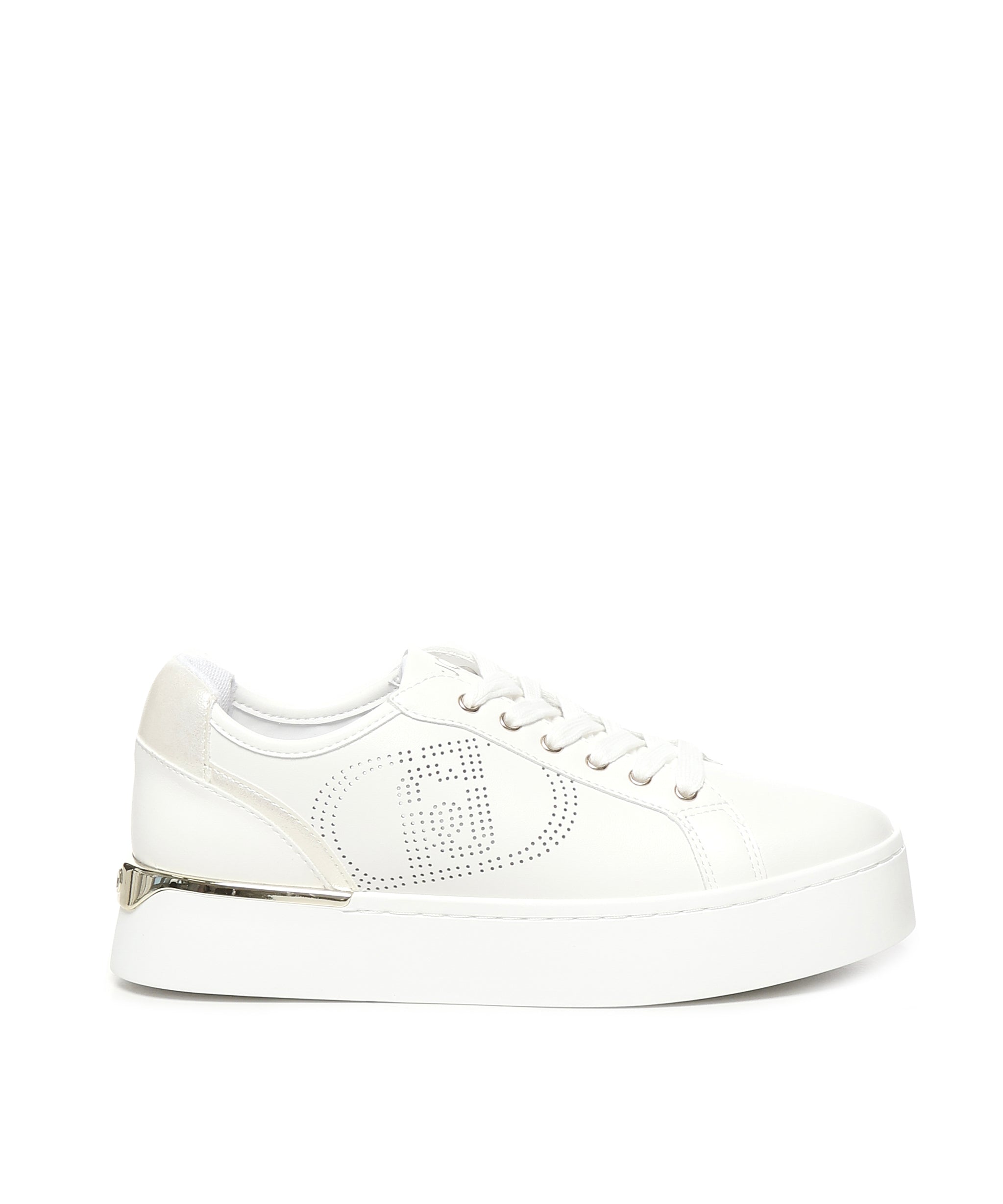 Sneakers in pelle con logo traforato BA5023P010201065  LIU JO 