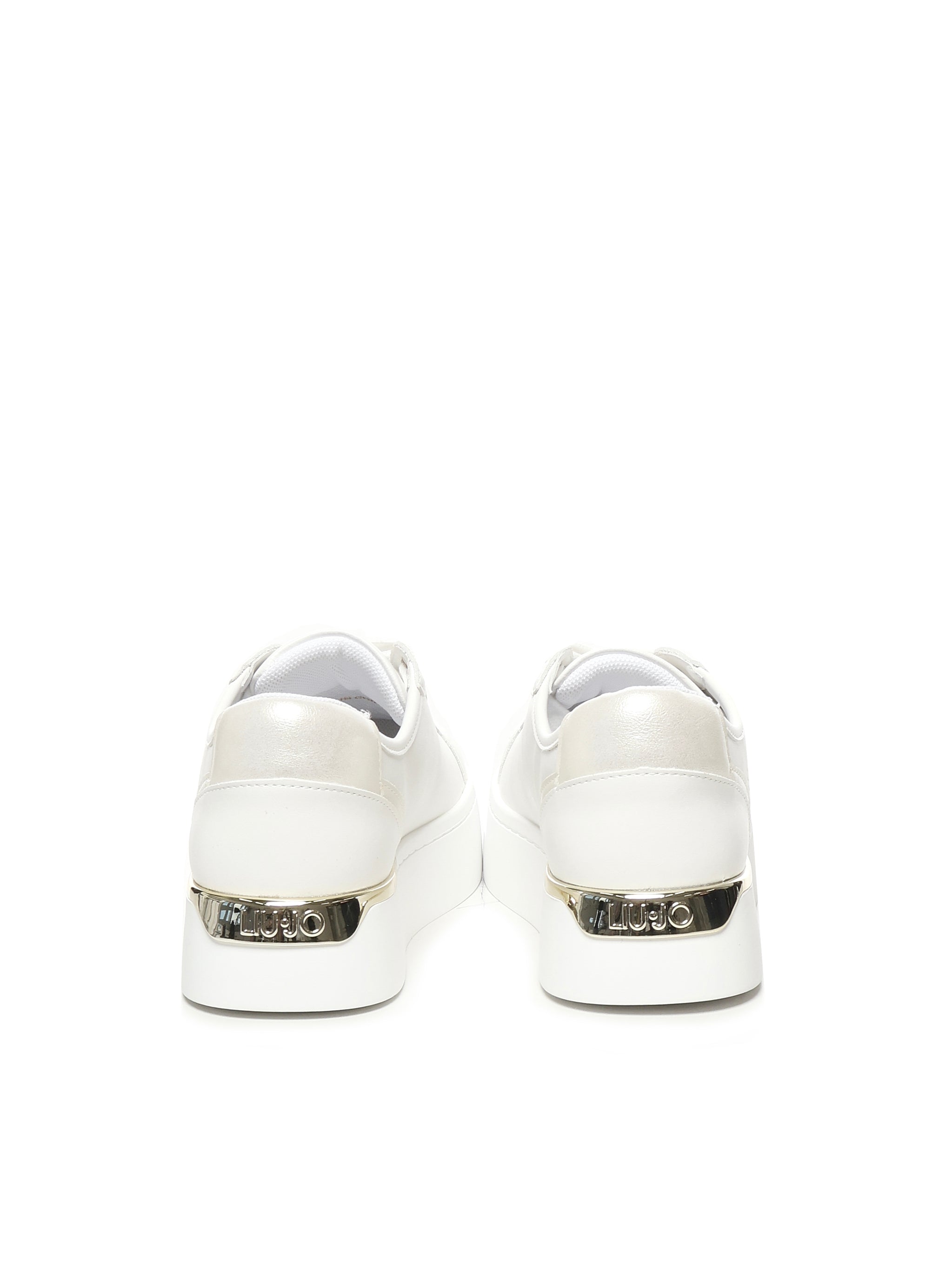 Sneakers in pelle con logo traforato BA5023P010201065  LIU JO 