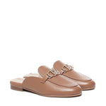 Slippers in pelle con logo SA5035PX460S1853  LIU JO 