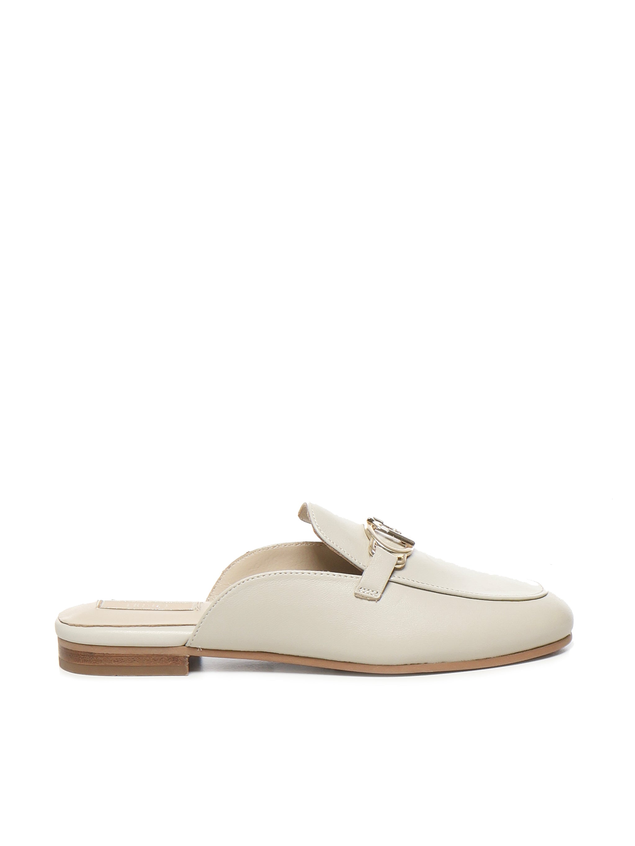 Slippers in pelle con logo SA5035PX460S3625  LIU JO 