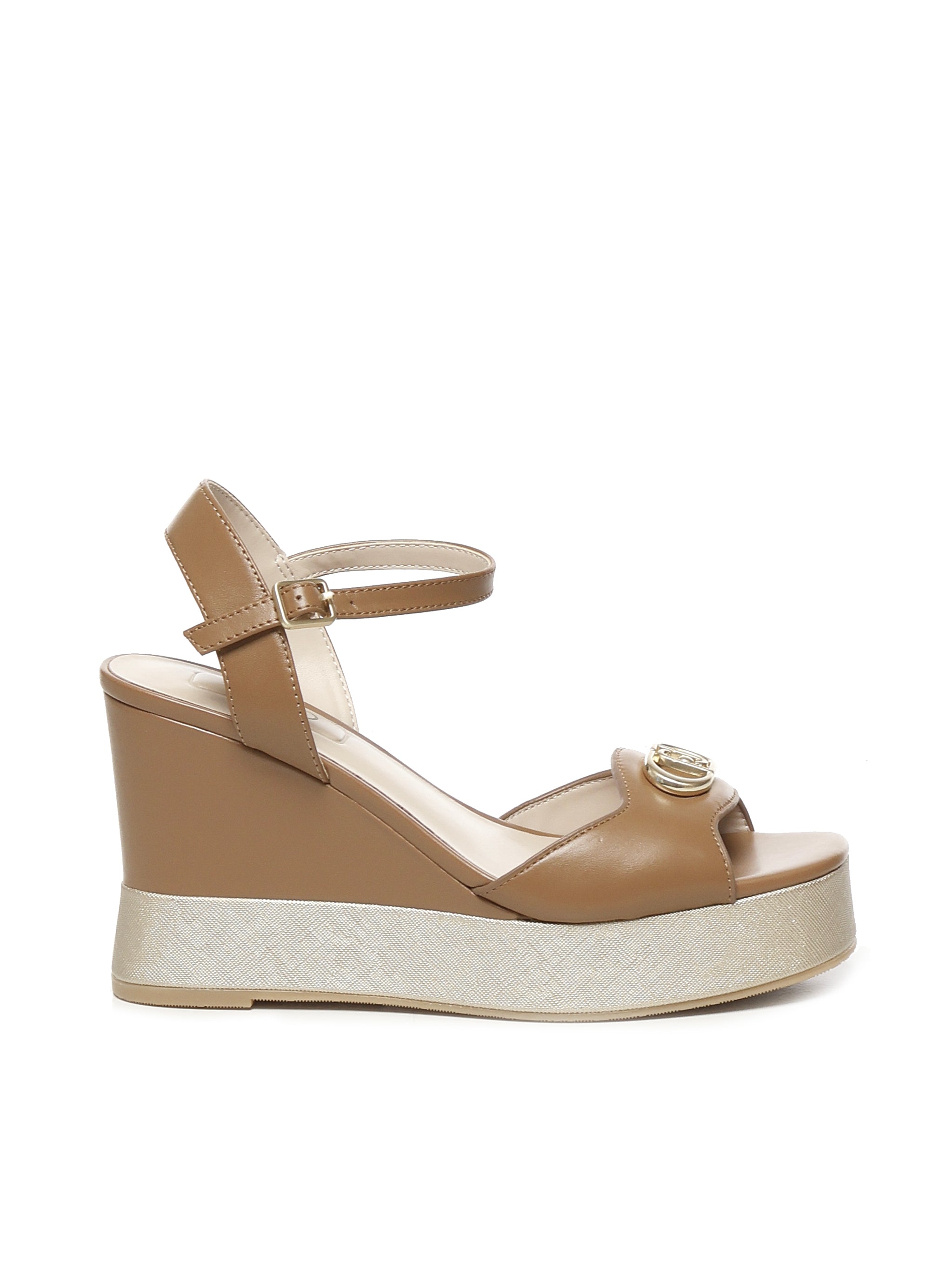 Sandali zeppa in pelle SA5117P0102S1853  LIU JO 