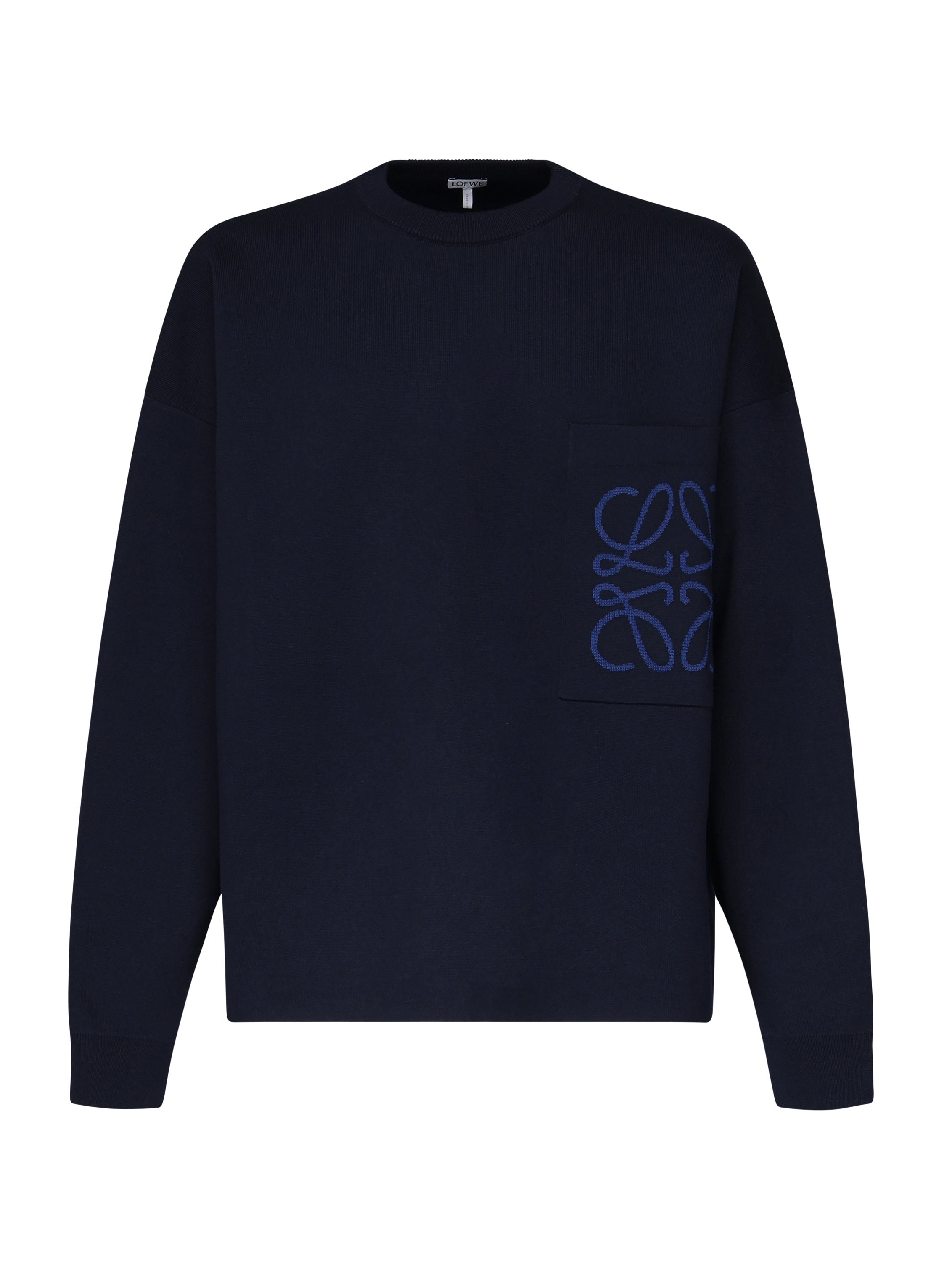 Maglia Anagram in cotone con tasca H526Y14KKI 5110 LOEWE 