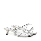 Sandali Petal in pelle di vitello metallizzata LPET465X04 1160 LOEWE 