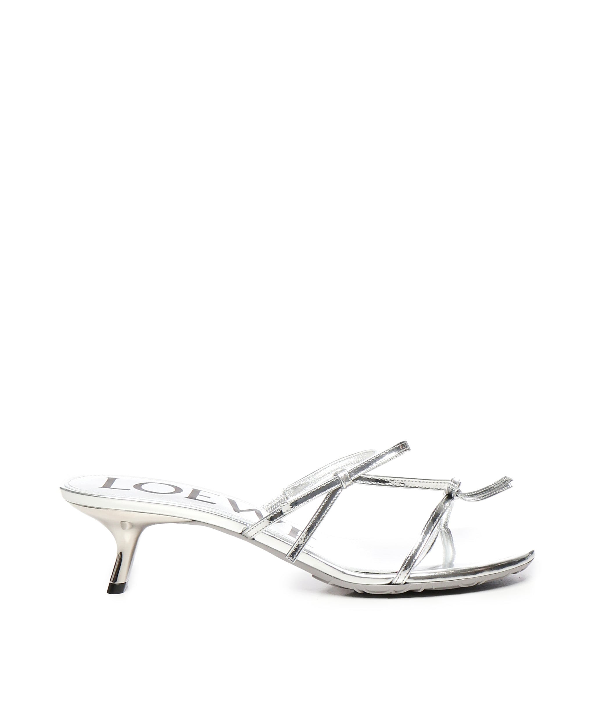 Sandali Petal in pelle di vitello metallizzata LPET465X04 1160 LOEWE 