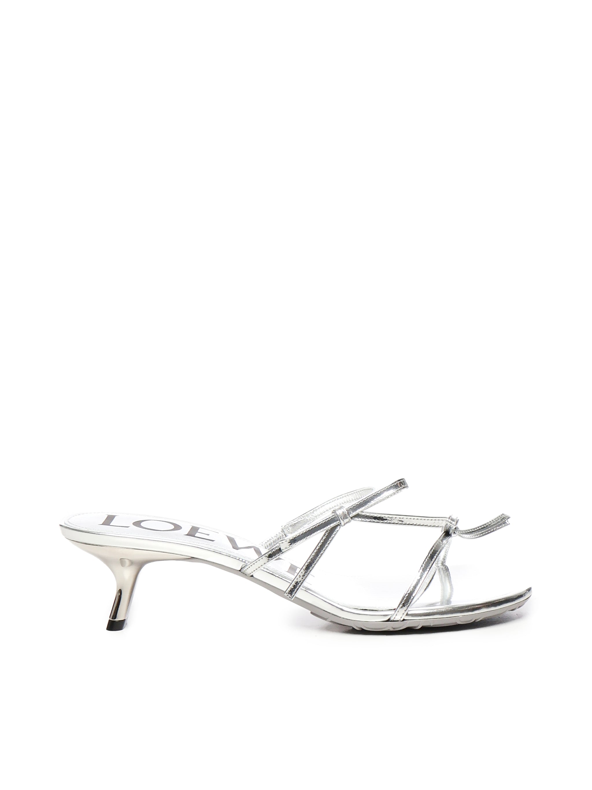 Sandali Petal in pelle di vitello metallizzata LPET465X04 1160 LOEWE 
