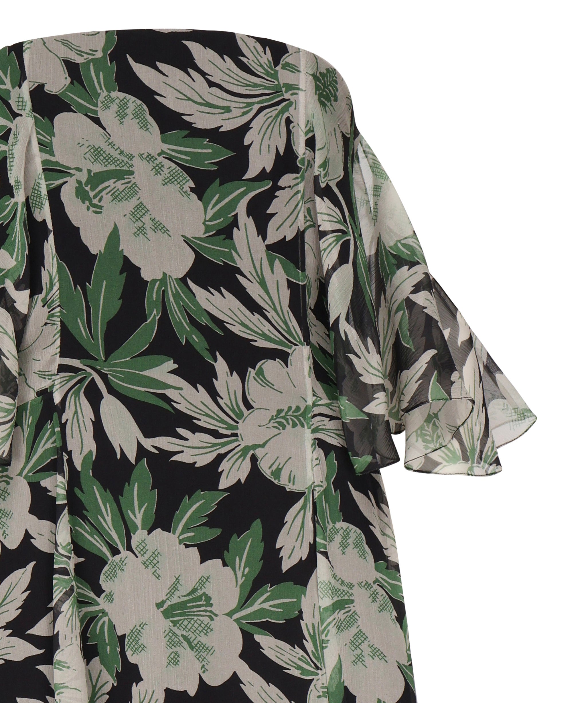 Abito in seta con stampa floreale S540Y09XS5 9990 LOEWE 