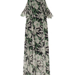 Abito in seta con stampa floreale S540Y09XS5 9990 LOEWE 